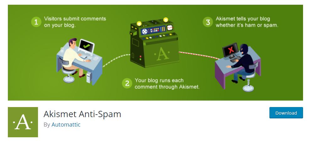 Best WordPress Plugins - Akismet Antispam plugin for WordPress