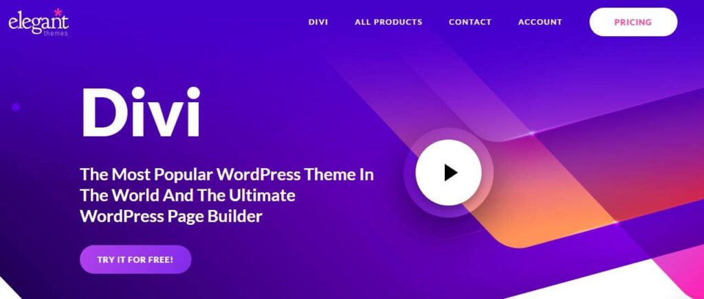 Best WordPress Themes for Blogs - Divi Theme